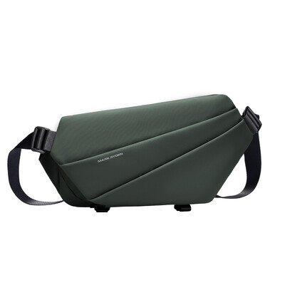 Marka Ridena ādas kurjera soma vīriešiem Ūdensnecaurlaidīga krūšu soma Vienkrāsaina kurjera soma Lielas ietilpības ceļojumu soma