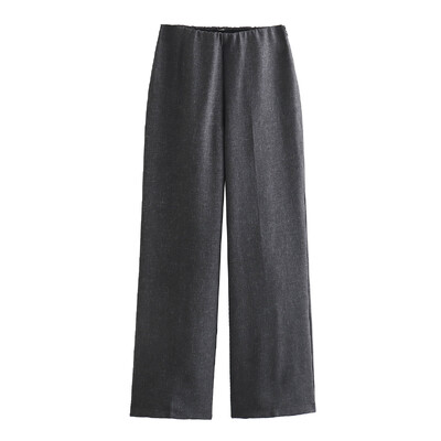 TRAFZA uredski sako za dame Ženski sako s jednim gumbom na rever i hlače, novi modni sako za jesen 2024.