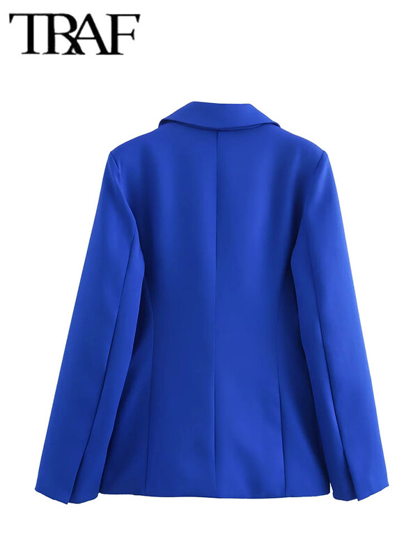 TRAF női öltöny hosszú nadrág szettek női 2 részes divat irodai karcsú blézerkabát kétrészes szett női ruhák