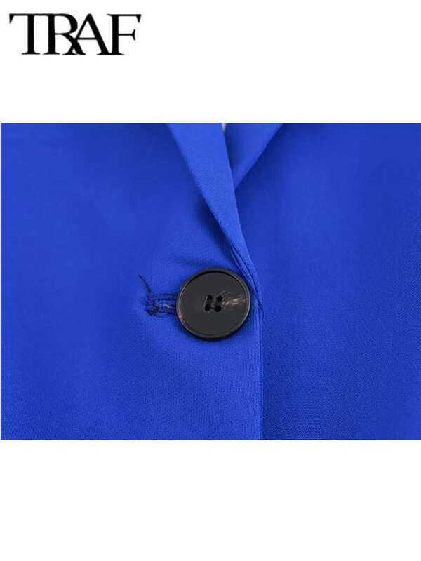 TRAF női öltöny hosszú nadrág szettek női 2 részes divat irodai karcsú blézerkabát kétrészes szett női ruhák