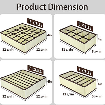 Οργανωτής ντουλάπας κοιτώνα για κάλτσες Ξεχωριστό εσώρουχα για το σπίτι Κουτί αποθήκευσης Πλέγματα Σουτιέν Organizer Πτυσσόμενο συρτάρι Organizer