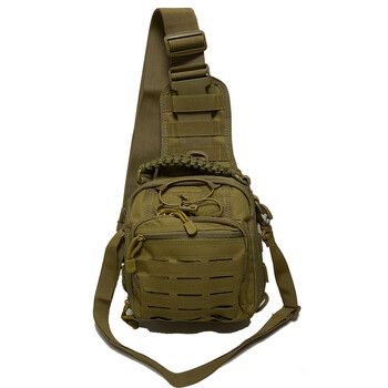 Εξωτερική Tactical Sling Sport Τσάντα στήθους Τσάντα διάτρησης Laser Τσάντα ώμου Εξοπλισμός πεζοπορίας για κάμπινγκ Ανδρικές τσάντες χιαστί