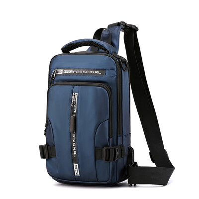 Vīriešu daudzfunkcionāla plecu soma Crossbody Cross Body Sling Krūškurvja somas Ūdensizturīgs ceļojumu komplekts Messenger Pack vīriešiem