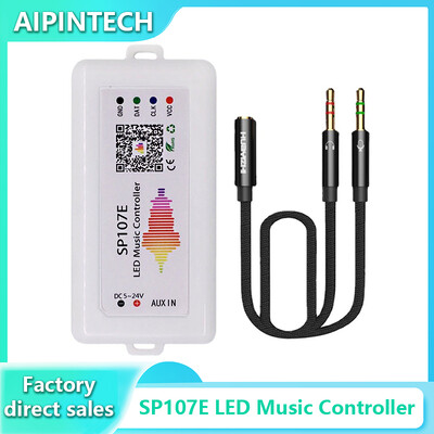 Ws2812B Led Rgbic Strip Svjetlosni kontroler Dc5V-24V wifi Sp511E Glazba Ws2811 Sk6812 Sp107E Adresabilni Sp107E Smart App kontroler