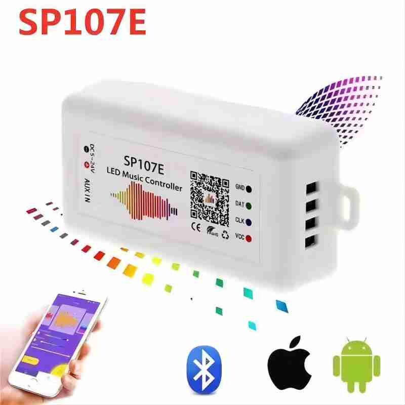 Ws2812B Led Rgbic Strip Svjetlosni kontroler Dc5V-24V wifi Sp511E Glazba Ws2811 Sk6812 Sp107E Adresabilni Sp107E Smart App kontroler