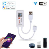 tuya WiFi APP smart mini controler LED USB DC 5v 6A Potrivit pentru 2835 3528 5050 rgb led bandă de culoare Transformă interfața usb