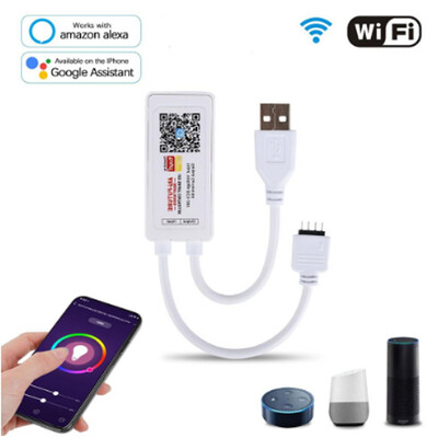 tuya WiFi APP intelligens mini LED vezérlő USB DC 5v 6A Alkalmas 2835 3528 5050 rgb led szalag fény színű Transform usb interfa