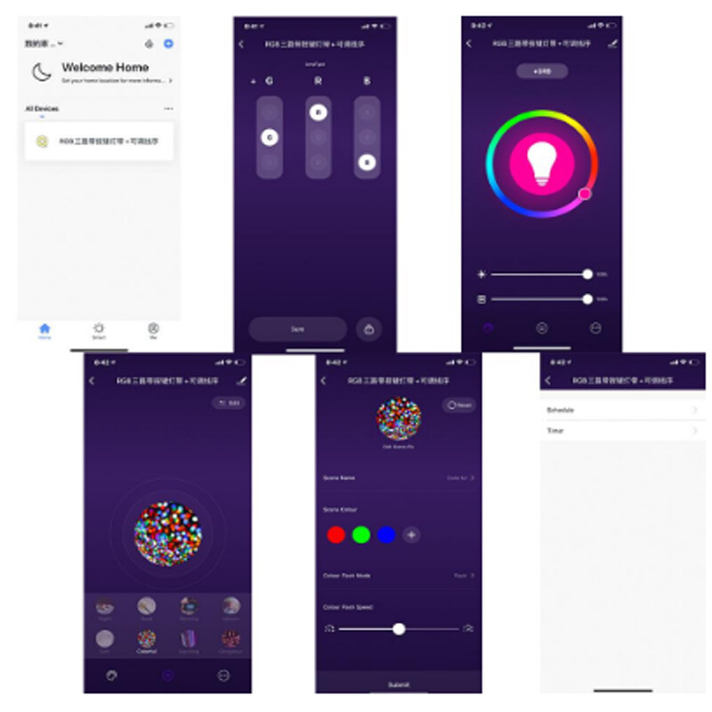 tuya WiFi APP smart mini controler LED USB DC 5v 6A Potrivit pentru 2835 3528 5050 rgb led bandă de culoare Transformă interfața usb