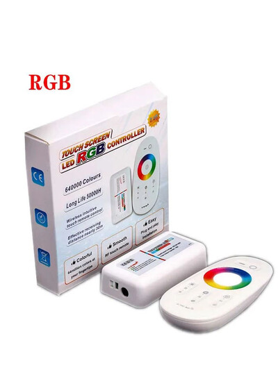 2.4G jutiklinis ekranas belaidis DC12-24V LED RGB RGBW valdiklis RF Control 18A nuotolinio valdymo pultelis