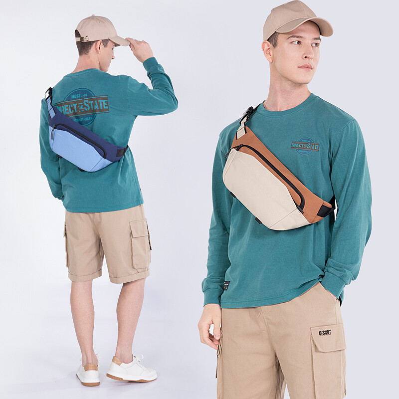 Kingsons 2023 Nová módna pánska dámska malá crossbody taška, nepremokavá taška cez rameno, ľahká chôdza, batoh, ležérna náprsná taška