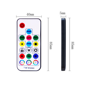 WS2812B WS2811 Led Strip 17 Keys RF Pixels Remote Led Music Controller USB/DC With 358 Modes DC5-24V