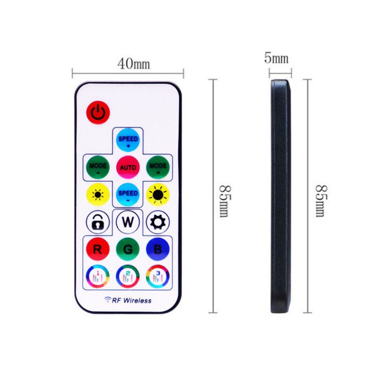 WS2812B WS2811 Bandă Led 17 Taste RF Pixeli Telecomanda Led Controler de muzică USB/DC Cu 358Moduri DC5-24V