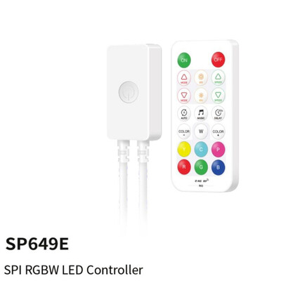2,4G kaugjuhtimispuldi SP64XE kontrolleri komplekt SPI-pikslite või 5-kanalilise PWM LED-valgusriba jaoks COB DIM RGB RGBW CCT WS2812B SK6812 muusika BT 5V-24V