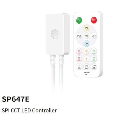 2,4G kaugjuhtimispuldi SP64XE kontrolleri komplekt SPI-pikslite või 5-kanalilise PWM LED-valgusriba jaoks COB DIM RGB RGBW CCT WS2812B SK6812 muusika BT 5V-24V