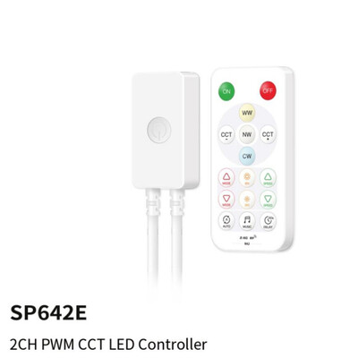 2,4G kaugjuhtimispuldi SP64XE kontrolleri komplekt SPI-pikslite või 5-kanalilise PWM LED-valgusriba jaoks COB DIM RGB RGBW CCT WS2812B SK6812 muusika BT 5V-24V