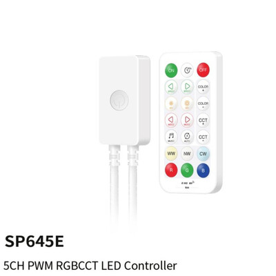 2,4G kaugjuhtimispuldi SP64XE kontrolleri komplekt SPI-pikslite või 5-kanalilise PWM LED-valgusriba jaoks COB DIM RGB RGBW CCT WS2812B SK6812 muusika BT 5V-24V