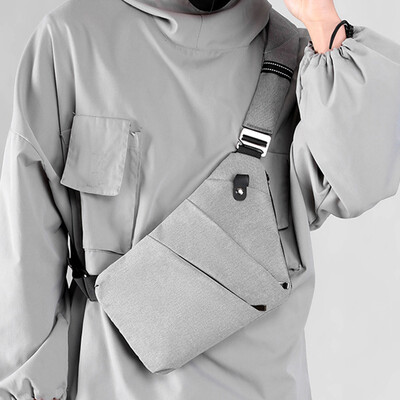 Prsna torba za muškarce Torba na rame Muške ručne torbice Telefonska torbica Protiv krađa Muške torbe na prsima Najlonska vanjska torba za pojas Prijenosna torba preko ramena