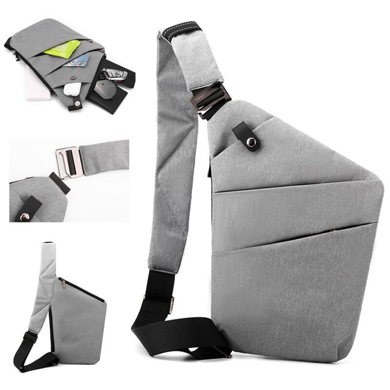 Prsna torba za muškarce Torba na rame Muške ručne torbice Telefonska torbica Protiv krađa Muške torbe na prsima Najlonska vanjska torba za pojas Prijenosna torba preko ramena