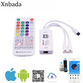 WS2811 WS2812B Adresseeritav piksliga RGB LED-ribavalgustuse kontroller SP511E WiFi-muusika kahe väljundiga Alexa Smart Voice APP Control