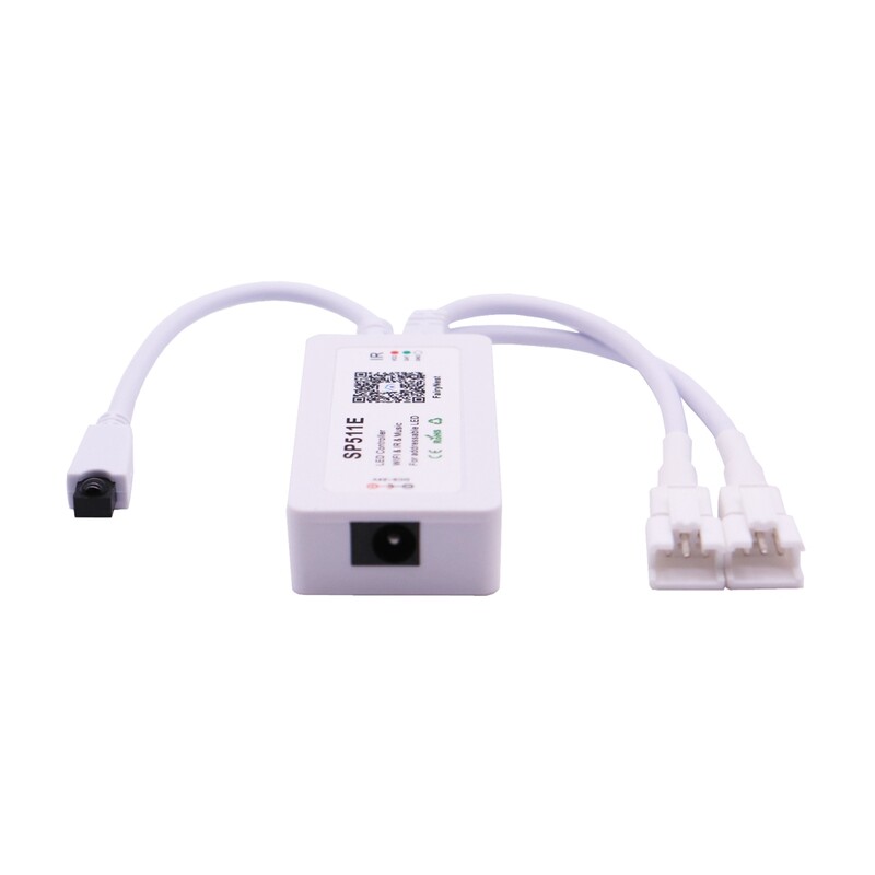 WS2811 WS2812B Adresseeritav piksliga RGB LED-ribavalgustuse kontroller SP511E WiFi-muusika kahe väljundiga Alexa Smart Voice APP Control