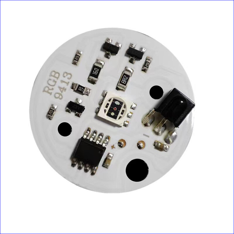 1 paar DC5V värvilist gradient LED RGB valgusplaati lüliti ja kaugjuhtimispuldiga.