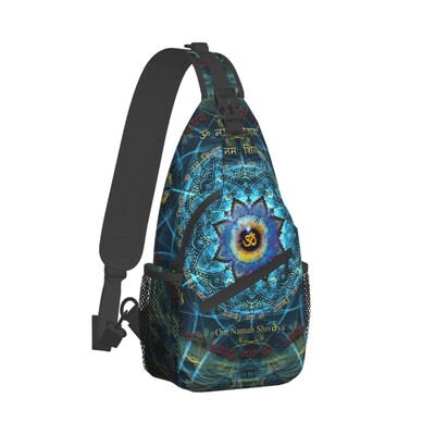 Crossbody Bag Sports Om Namah Shivaya krūšu soma Unisex sievietēm Vīriešu modes plecu mugursomas ceļojumi