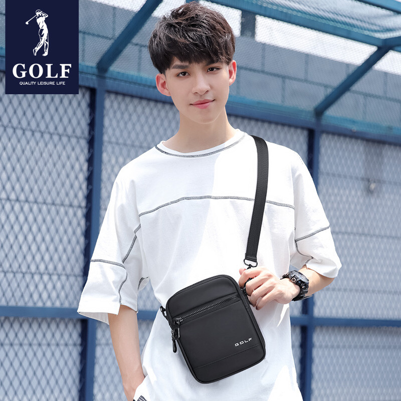 GOLF Új férfi táska egy válltáska Sport Crossbody táska Vízálló Oxford Canvas Fashion Kis hátizsák Divatcímke