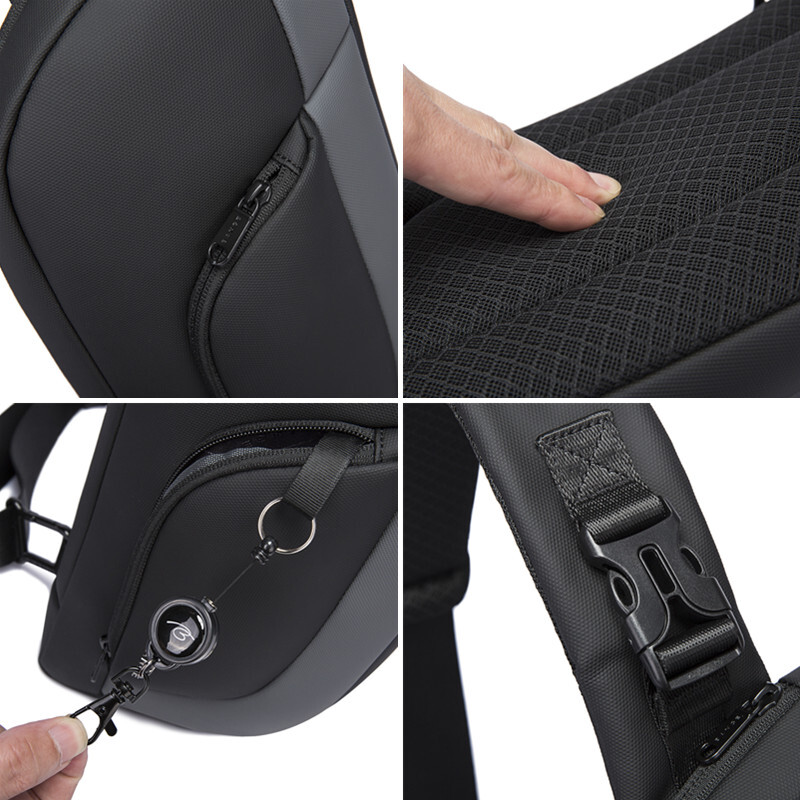 BANGE Muška torba za prsa Novi dizajn korejska višenamjenska vodootporna protiv mrlja putna prijenosna torba velikog kapaciteta Torba za remen