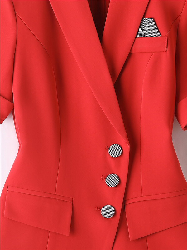 Hlače Odijela Ženske hlače Dvodijelni kompleti 2022 Novi ljetni sako kratkih rukava Suknja Elegantni ženski bijeli sako