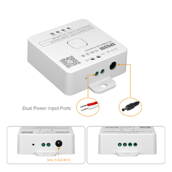 SP636E-SP639E SPI FCOB Pixels LED Controller SK6812 WS2814 RGBW WS2812B RGB Light Strip Bluetooth Music IOS Android 2.4G 5V-24V