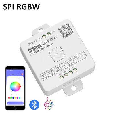 SP636E-SP639E SPI FCOB pikselių LED valdiklis SK6812 WS2814 RGBW WS2812B RGB šviesos juostelė Bluetooth muzika IOS Android 2.4G 5V-24V