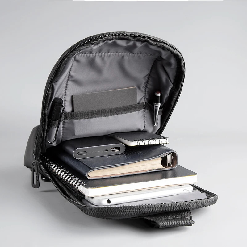 Geantă de umăr Kingsons antifurt pentru piept Genți de umăr cu sling, impermeabile, pentru călătorie scurtă, geantă pentru navetiști, City Walk, geantă pentru om.