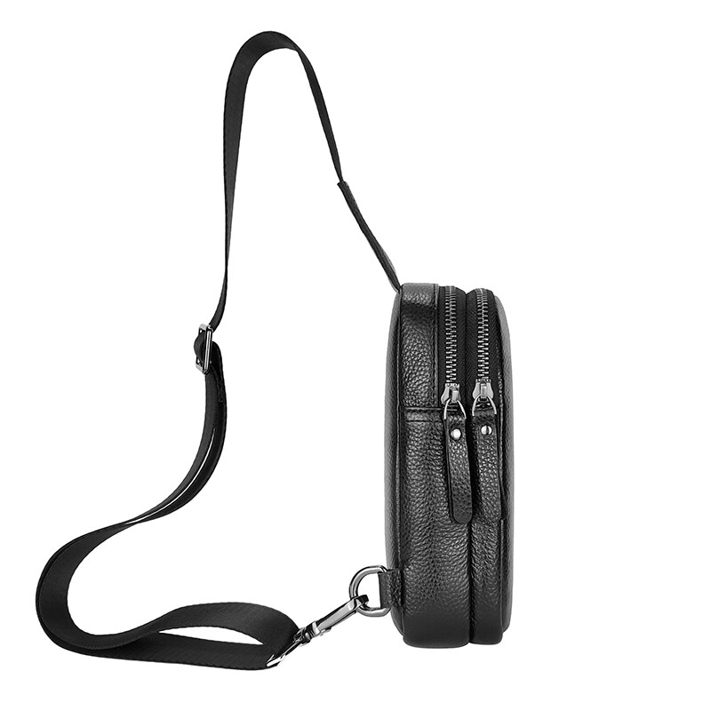 Geantă mică pentru bărbați din piele, geantă pentru umăr, geantă pentru femei, rucsac pentru piept, pentru pescuit, călătorie, drumeții, rucsacuri, sporturi în aer liber