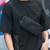 Mala torba preko ramena za muškarce za biciklizam na otvorenom Oxford tkanina Čvrsta personalizirana prsa za mlade Trend ruksak Ležerna torba oko struka