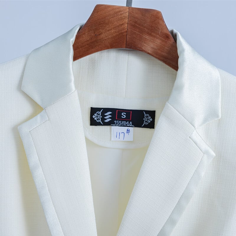 NAVIU dviejų dalių komplektai, moteriški kostiumai, 2024 m. Naujas rudens temperamentas, vienaeilis švarkelis Tvirtas laisvalaikio pieštuko formos kelnių kostiumai darbo drabužiams