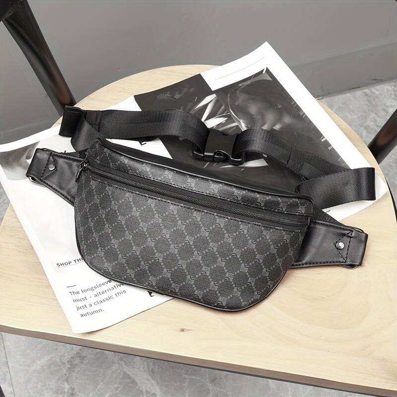 Genți de piept pentru bărbați Genți Fanny Pack multifuncțional Sling Crossbody Genți în aer liber Călărie Sport Alergare Short Trip Pack de talie