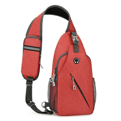 Új alkalmi melltáska férfi mobiltelefon crossbody táska multifunkcionális könnyű kültéri sport válltáska