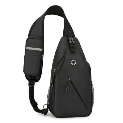 Új alkalmi melltáska férfi mobiltelefon crossbody táska multifunkcionális könnyű kültéri sport válltáska