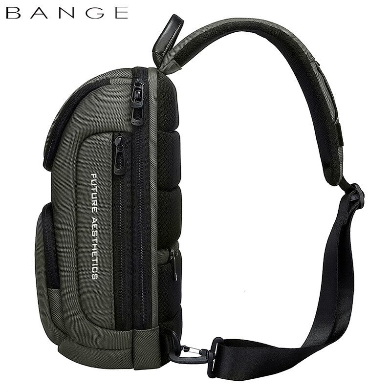BANGE torba preko ramena za muškarce Prijenosne vodootporne torbe na rame Muška putna torba za prsa za kratka putovanja Prikladna za iPad od 9,7 inča