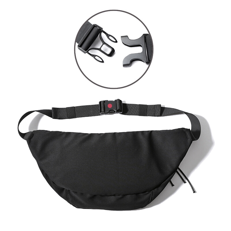 Crossbody Bag Lielizmēra Fanny Pack ūdensizturīgs Oksfordas krūšu soma Riteņbraukšanai Liela sporta zāles jostas soma Jostas soma vīriešiem sievietēm