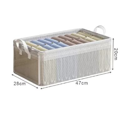 Organizator pliabil pentru depozitare haine dulap din PVC transparent Cutie de depozitare haine pentru lenjerie de corp șosete dulapuri Organizator de haine