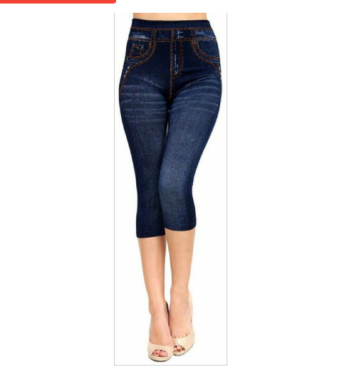 Eiropā un Amerikā populāri sieviešu vienkārši bezšuvju džinsa legingi ar imitācijas kokvilnas dobi seksīgi legingi legingi