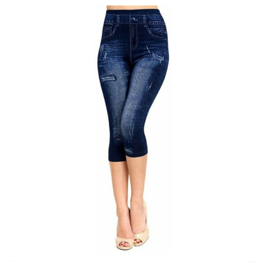 Eiropā un Amerikā populāri sieviešu vienkārši bezšuvju džinsa legingi ar imitācijas kokvilnas dobi seksīgi legingi legingi