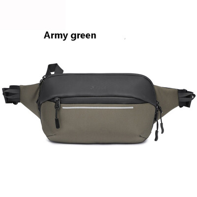 Geantă de umăr extensibilă multifuncțională pentru bărbați, impermeabilă, de călătorie, cu sling, pachet Messenger Pack pentru piept pentru bărbați