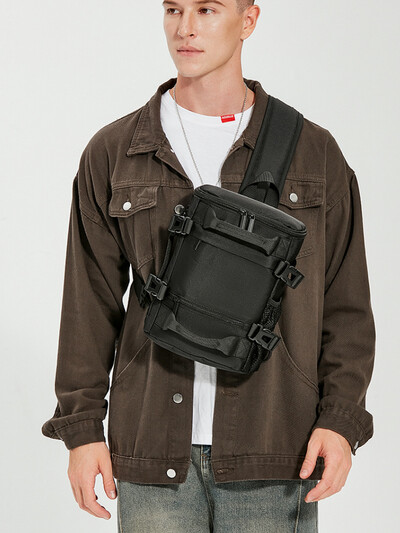 Vīriešu krosa soma, moderna, lielas ietilpības krūšu soma, jaunatnes darba spējas plecu soma, personalizēta maza mugursoma