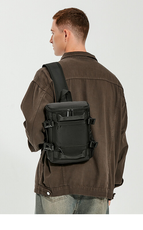 Vīriešu krosa soma, moderna, lielas ietilpības krūšu soma, jaunatnes darba spējas plecu soma, personalizēta maza mugursoma