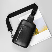 Mala torbica od prave kože za muškarce i žene, putna prsa preko ramena za sportove na otvorenom