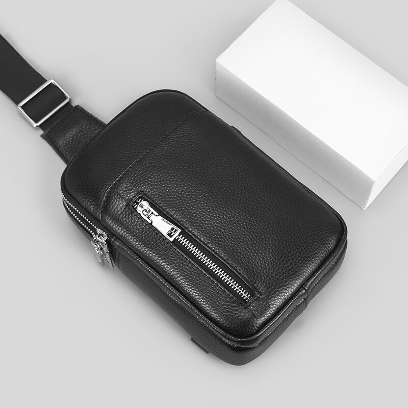 Mala torbica od prave kože za muškarce i žene, putna prsa preko ramena za sportove na otvorenom