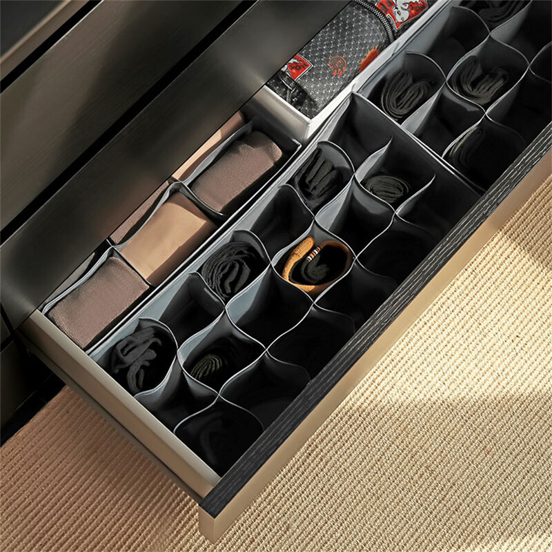 1gab Apakšveļas glabāšanas kaste Skapis Garderobe Drēbes Dalīta atvilktne Organizators Organizācija un zeķu glabāšana Bāra kaklasaites un daudz kas cits