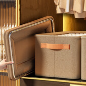 Organizator za pohranu odjeće Svestrani ormari Spremnik za odjeću s ručkom i čeličnim okvirom, zadebljani, sklopivi za kućnu garderobu